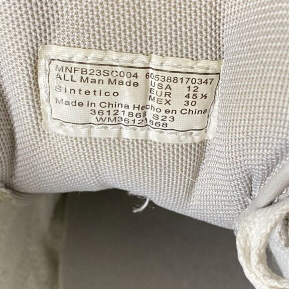 FUBU Streetwear Mens Half Court Sneakers White and Grey Size 12 - Picture 9 of 9